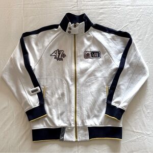 LRG Roots And Equipment Track Jacket White Generation 47+ Research ~ Sz Large
